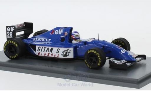Diecast model cars Ligier JS3 1/43 Spark 9B No.26 Gitanes Formel 1 GP Kanada 1994 mit Decals O.Panis Ligier JS3 1/43 Spark 9B No.26 Gitanes Formel 1 GP Kanada 1994 mit Decals O.Panis diecast model cars