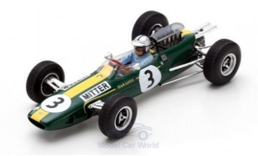 Diecast model cars Lotus 25 1/43 Spark No.3 Formel 1 GP Deutschland 1965 G.Mitter Lotus 25 1/43 Spark No.3 Formel 1 GP Deutschland 1965 G.Mitter diecast model cars