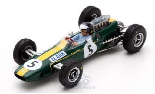 Diecast model cars Lotus 33 1/43 Spark No.5 Formel 1 GP Großbritannien 1965 J.Clark Lotus 33 1/43 Spark No.5 Formel 1 GP Großbritannien 1965 J.Clark diecast model cars