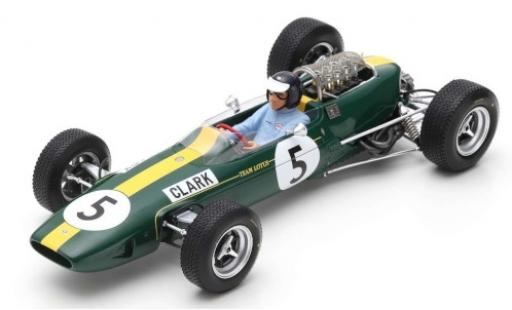 Diecast model cars Lotus 33 1/18 Spark No.5 Team GP Großbritannien 1965 J.Clark Lotus 33 1/18 Spark No.5 Team GP Großbritannien 1965 J.Clark diecast model cars