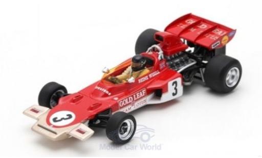 Diecast model cars Lotus 72 1/43 Spark D No.3 Gold Leaf Formel 1 GP Kanada 1971 mit Decals R.Wisell Lotus 72 1/43 Spark D No.3 Gold Leaf Formel 1 GP Kanada 1971 mit Decals R.Wisell diecast model cars