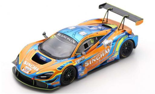 Diecast model cars McLaren 720 1/43 Spark S GT3 No.61 ABSSA Motorsport Singha Blancpain GT World Challenge Asia 2019 P.Bhirombhakdi/K.Sawa McLaren 720 1/43 Spark S GT3 No.61 ABSSA Motorsport Singha Blancpain GT World Challenge Asia 2019 P.Bhirombhakdi/K.Sawa diecast model cars