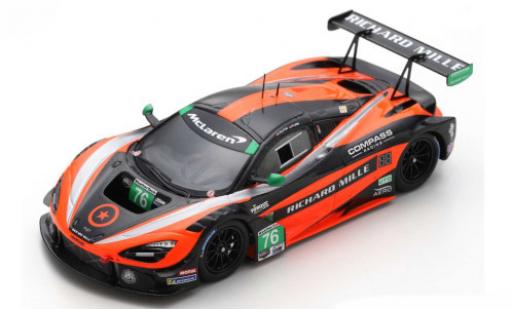 Diecast model cars McLaren 720 1/43 Spark S GT3 No.76 Compass Racing Richard Mille Belle Isle 2019 P.Holton/M.Plumb McLaren 720 1/43 Spark S GT3 No.76 Compass Racing Richard Mille Belle Isle 2019 P.Holton/M.Plumb diecast model cars