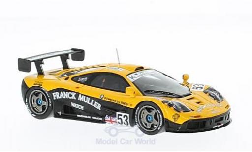 Diecast model cars McLaren F1 1/43 Spark GTR No.53 Franck Muller 24h Le Mans 1996 J.D.Deletraz/M.Sandro Sala/F.Giroix McLaren F1 1/43 Spark GTR No.53 Franck Muller 24h Le Mans 1996 J.D.Deletraz/M.Sandro Sala/F.Giroix diecast model cars