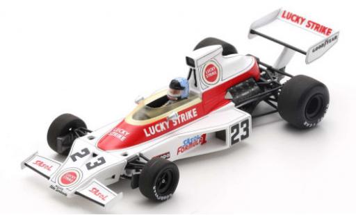 Diecast model cars McLaren M23 1/43 Spark No.23 Lucky Strike Formel 1 GP Südafrika 1974 D.Charlton McLaren M23 1/43 Spark No.23 Lucky Strike Formel 1 GP Südafrika 1974 D.Charlton diecast model cars