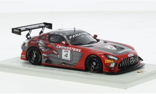 Mercedes AMG GT 1/43 Spark 3 No.4 CrowdStrike Racing by Riley 24h Spa 2023 1:43 diecast model cars