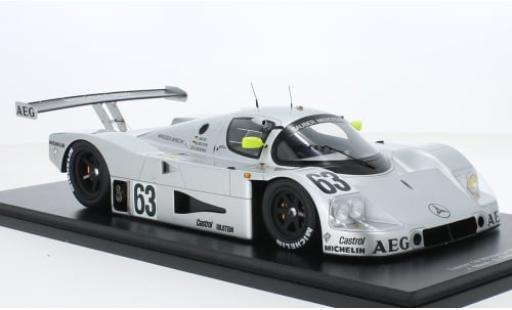Diecast model cars Mercedes C9 1/18 Spark No.63 24h Le Mans 1989 1:18 Mercedes C9 1/18 Spark No.63 24h Le Mans 1989 1:18 diecast model cars