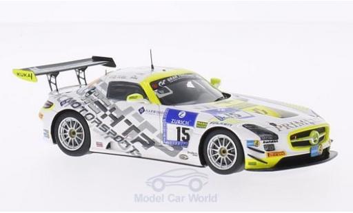 Diecast model cars Mercedes SLS 1/43 Spark AMG GT3 No.15 HTP Motorsport GmbH 24h Nürburgring 2014 H.Primat/M.Götz/K.Heyer/R.Rehfeld Mercedes SLS 1/43 Spark AMG GT3 No.15 HTP Motorsport GmbH 24h Nürburgring 2014 H.Primat/M.Götz/K.Heyer/R.Rehfeld diecast model cars