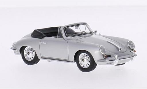 Diecast model cars Porsche 356 1/43 Spark Carrera 2 Cabriolet grey Verdeck ouvert Porsche 356 1/43 Spark Carrera 2 Cabriolet grey Verdeck ouvert diecast model cars