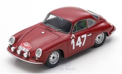 Diecast model cars Porsche 356 1/43 Spark B 2000 GS-GT No.147 Rally Monte Carlo 1964 R.Buchet/M.Gauvin Porsche 356 1/43 Spark B 2000 GS-GT No.147 Rally Monte Carlo 1964 R.Buchet/M.Gauvin diecast model cars