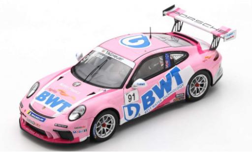 Diecast model cars Porsche 992 GT3 1/43 Spark 911 (991) GT3 Cup No.91 BWT Carrera Cup France 2020 J.Evans Porsche 992 GT3 1/43 Spark 911 (991) GT3 Cup No.91 BWT Carrera Cup France 2020 J.Evans diecast model cars