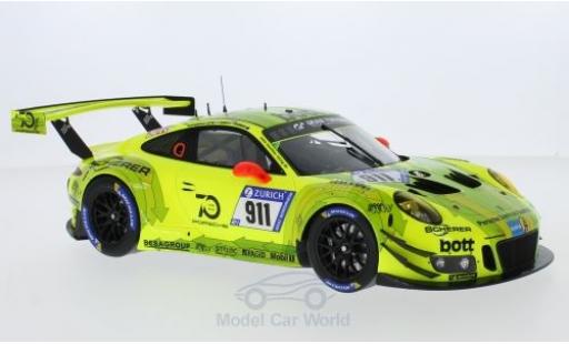 Diecast model cars Porsche 991 GT3 R 1/18 Spark 911 () GT3 R No.911 Manthey Racing 24h Nürburgring 2018 K.Estre/R.Dumas/L.Vanthoor/E.Bamber Porsche 991 GT3 R 1/18 Spark 911 () GT3 R No.911 Manthey Racing 24h Nürburgring 2018 K.Estre/R.Dumas/L.Vanthoor/E.Bamber diecast model cars