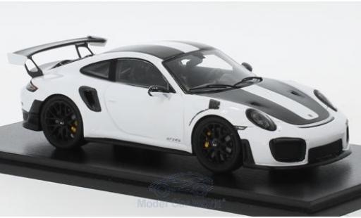Diecast model cars Porsche 991 GT2 RS 1/43 Spark 911 ( II) GT2 RS white/black 2018 Weissach Package Porsche 991 GT2 RS 1/43 Spark 911 ( II) GT2 RS white/black 2018 Weissach Package diecast model cars