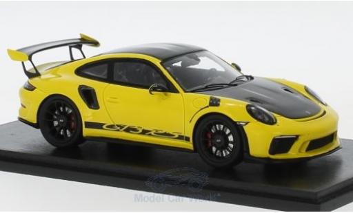 Diecast model cars Porsche 991 GT3 RS 1/43 Spark 911 ( II) GT3 RS yellow/black 2018 Weissach Package Porsche 991 GT3 RS 1/43 Spark 911 ( II) GT3 RS yellow/black 2018 Weissach Package diecast model cars