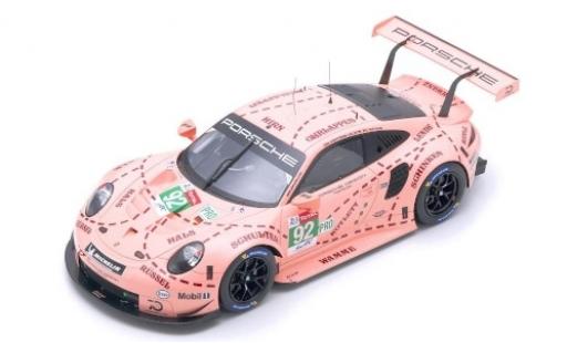 Diecast model cars Porsche 991 RSR 1/12 Spark 911 () RSR No.92 GT Team 24h Le Mans 2018 M.Christensen/K.Estre/J.Vanthoor Porsche 991 RSR 1/12 Spark 911 () RSR No.92 GT Team 24h Le Mans 2018 M.Christensen/K.Estre/J.Vanthoor diecast model cars