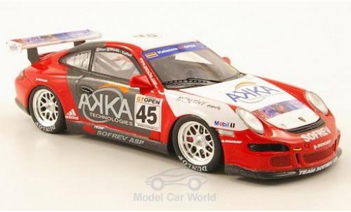 Diecast model cars Porsche 997 SC 1/43 Spark 911 () No.45 Team Sofrev AKKA GT Open 2007 M.Ricci/M.Moullin-Traffort Porsche 997 SC 1/43 Spark 911 () No.45 Team Sofrev AKKA GT Open 2007 M.Ricci/M.Moullin-Traffort diecast model cars