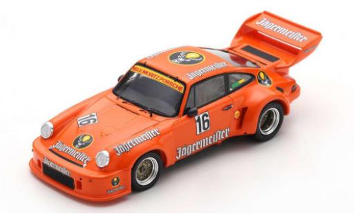 Porsche 930 RSR 1/43 Spark 911 Carrera RSR No.16 Jägermeister 1000 Km Nürburgring 1977 E.Schimpf/A.Fischhaber diecast model cars