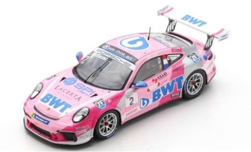 Diecast model cars Porsche 992 GT3 1/43 Spark 911 GT3 Cup (991 II) No.2 BWT Lechner Racing BWT Carrera Cup Deutschland 2019 J.Andlauer Porsche 992 GT3 1/43 Spark 911 GT3 Cup (991 II) No.2 BWT Lechner Racing BWT Carrera Cup Deutschland 2019 J.Andlauer diecast model cars