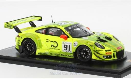 Diecast model cars Porsche 991 GT3 R 1/43 Spark 911 GT3 R () No.911 Manthey Racing 24h Spa 2018 F.Makowiecki/R.Dumas/D.Werner Porsche 991 GT3 R 1/43 Spark 911 GT3 R () No.911 Manthey Racing 24h Spa 2018 F.Makowiecki/R.Dumas/D.Werner diecast model cars