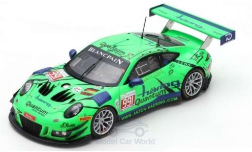 Porsche 991 GT3 R 1/43 Spark 911 GT3 R No. Herberth Motorsport 24h Spa 2018 J.Häring/S.Görig/W.Triller/A.Renauer diecast model cars