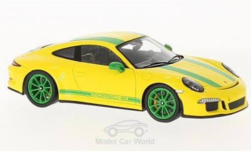 Diecast model cars Porsche 991 R 1/43 Spark 911 R yellow/green 2017 Porsche 991 R 1/43 Spark 911 R yellow/green 2017 diecast model cars