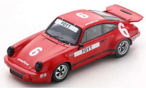 Diecast model cars Porsche 930 RS 1/43 Spark 911 RS 3.0 No.6 IROC Daytona 1974 A.J.Foyt Porsche 930 RS 1/43 Spark 911 RS 3.0 No.6 IROC Daytona 1974 A.J.Foyt diecast model cars