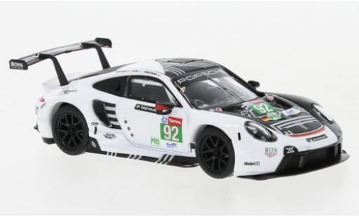 Porsche 992 RSR 1/64 Spark 911 -19 No.92 GT Team 24h Le Mans 2020 1:64 diecast model cars
