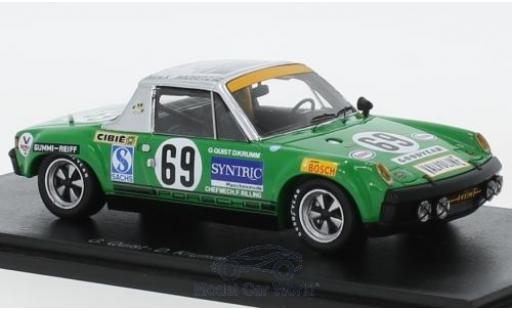 Diecast model cars Porsche 914 1/43 Spark /6 GT No.69 24h Le Mans 1971 G.Quist/D.Krumm Porsche 914 1/43 Spark /6 GT No.69 24h Le Mans 1971 G.Quist/D.Krumm diecast model cars