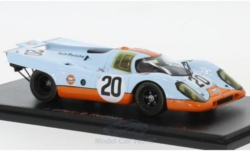 Diecast model cars Porsche 917 1970 1/43 Spark K No.20 Gulf- Gulf 24h Le Mans 1970 B.Redman/J.Siffert Porsche 917 1970 1/43 Spark K No.20 Gulf- Gulf 24h Le Mans 1970 B.Redman/J.Siffert diecast model cars