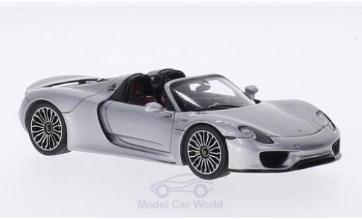 Diecast model cars Porsche 918 1/43 Spark Spyder grey 2014 Porsche 918 1/43 Spark Spyder grey 2014 diecast model cars