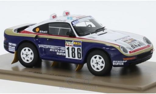 Diecast model cars Porsche 959 1986 1/43 Spark No.186 Rothmans Rallye Paris Dakar 1986 mit Decals R.Metge/D.Lemoine Porsche 959 1986 1/43 Spark No.186 Rothmans Rallye Paris Dakar 1986 mit Decals R.Metge/D.Lemoine diecast model cars