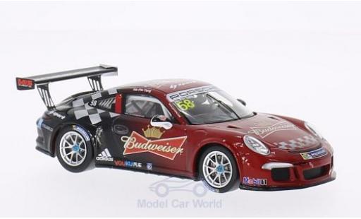 Diecast model cars Porsche 991 GT3 Cup 1/43 Spark No.58 PCCA GT3 Cup Challenge 2014 H. P.Tung Porsche 991 GT3 Cup 1/43 Spark No.58 PCCA GT3 Cup Challenge 2014 H. P.Tung diecast model cars