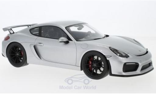 Diecast model cars Porsche Cayman GT4 1/18 Spark (981) GT4 grey 2016 Porsche Cayman GT4 1/18 Spark (981) GT4 grey 2016 diecast model cars