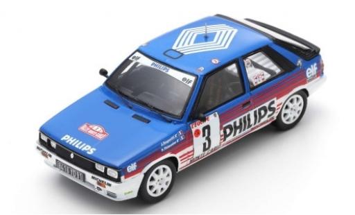 Diecast model cars Renault 11 1/43 Spark Turbo No.3 Philips Rally Monte Carlo 1987 J.Ragnotti/G.Thimonier Renault 11 1/43 Spark Turbo No.3 Philips Rally Monte Carlo 1987 J.Ragnotti/G.Thimonier diecast model cars