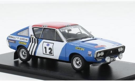 Diecast model cars Renault 17 1/43 Spark No.12 Rallye WM Rallye Press on Regardless 1974 1:43 Renault 17 1/43 Spark No.12 Rallye WM Rallye Press on Regardless 1974 1:43 diecast model cars