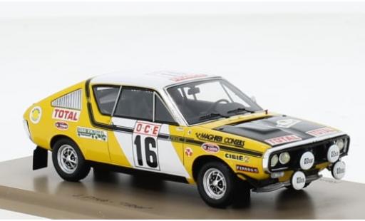Diecast model cars Renault 17 1/43 Spark No.16 Rallye WM Rallye Marokko 1976 1:43 Renault 17 1/43 Spark No.16 Rallye WM Rallye Marokko 1976 1:43 diecast model cars