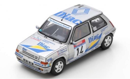 Diecast model cars Renault 5 1/43 Spark GT Turbo No.14 Societe Diac Diac Rallye WM Tour de Corse 1990 J.Ragnotti/G.Thimonier Renault 5 1/43 Spark GT Turbo No.14 Societe Diac Diac Rallye WM Tour de Corse 1990 J.Ragnotti/G.Thimonier diecast model cars