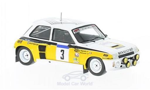 Diecast model cars Renault 5 1/43 Spark GT Turbo No.3 Tour de France Auto 1984 J.Ragnotti/G.Thimonier Renault 5 1/43 Spark GT Turbo No.3 Tour de France Auto 1984 J.Ragnotti/G.Thimonier diecast model cars