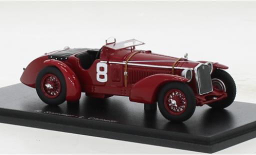 Diecast model cars Alfa Romeo 8C 1/43 Spark RHD No.8 24h Le Mans 1932 Alfa Romeo 8C 1/43 Spark RHD No.8 24h Le Mans 1932 diecast model cars