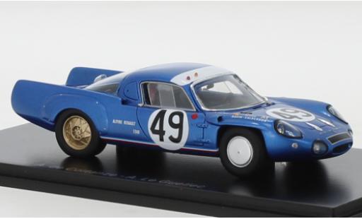 Diecast model cars Alpine A210 1/43 Spark No.49 24h Le Mans 1967 Alpine A210 1/43 Spark No.49 24h Le Mans 1967 diecast model cars