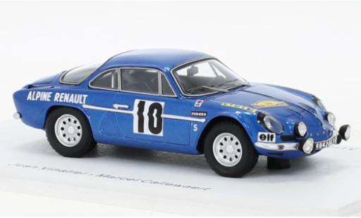 Diecast model cars Alpine A110 1/43 Spark Renault No.10 Rallye des Routes du Nord 1969 Alpine A110 1/43 Spark Renault No.10 Rallye des Routes du Nord 1969 diecast model cars