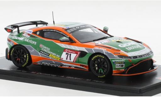 Diecast model cars Aston Martin V8 Vantage GT4 1/43 Spark Vantage AMR GT4 No.71 PROsport Racing 24h Nürburgring 2021 Aston Martin V8 Vantage GT4 1/43 Spark Vantage AMR GT4 No.71 PROsport Racing 24h Nürburgring 2021 diecast model cars