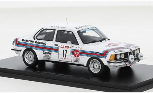 Diecast model cars Bmw 323 1/43 Spark i (E21) Gr.2 No.17 Martini 24h Ypres 1980 Bmw 323 1/43 Spark i (E21) Gr.2 No.17 Martini 24h Ypres 1980 diecast model cars