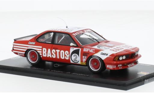 Diecast model cars Bmw 635 1/43 Spark CSi No.2 Juma Bastos Racing Team Bastos 24h Spa 1984 Bmw 635 1/43 Spark CSi No.2 Juma Bastos Racing Team Bastos 24h Spa 1984 diecast model cars