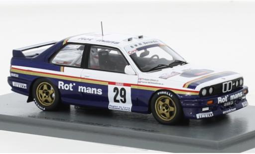 Diecast model cars Bmw M3 1/43 Spark (E30) No.29 Rothmans Rallye WM Tour de Corse 1991 Bmw M3 1/43 Spark (E30) No.29 Rothmans Rallye WM Tour de Corse 1991 diecast model cars
