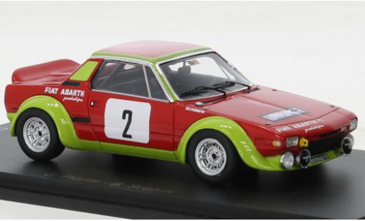 Diecast model cars Fiat X 1/9 1/43 Spark Abarth No.2 Rally di Sicilia 1974 Fiat X 1/9 1/43 Spark Abarth No.2 Rally di Sicilia 1974 diecast model cars