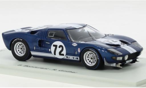 Diecast model cars Ford GT40 1/43 Spark No.72 2000km Daytona 1965 Ford GT40 1/43 Spark No.72 2000km Daytona 1965 diecast model cars