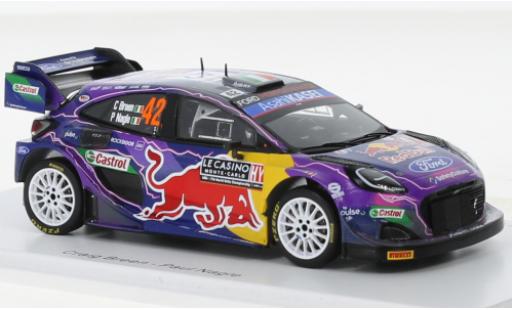 Diecast model cars Ford Puma 1/43 Spark Rally 1 No.42 M-Sport World Rally Team Red Bull Rallye WM Rallye Monte Carlo 2022 Ford Puma 1/43 Spark Rally 1 No.42 M-Sport World Rally Team Red Bull Rallye WM Rallye Monte Carlo 2022 diecast model cars