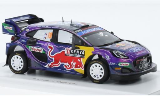 Diecast model cars Ford Puma 1/43 Spark Rally1 No.19 M-Sport World Rally Team Red Bull Rallye WM Safari Rallye 2022 Ford Puma 1/43 Spark Rally1 No.19 M-Sport World Rally Team Red Bull Rallye WM Safari Rallye 2022 diecast model cars