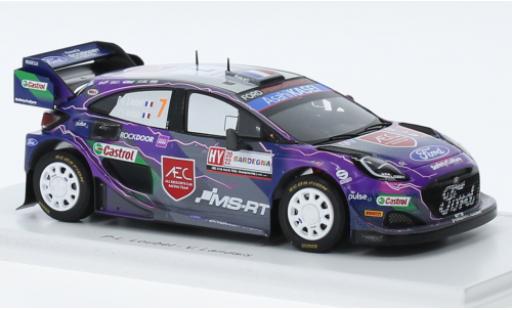 Diecast model cars Ford Puma 1/43 Spark Rally1 No.7 M-Sport World Rally Team Rallye WM Rallye Sardinien 2022 Ford Puma 1/43 Spark Rally1 No.7 M-Sport World Rally Team Rallye WM Rallye Sardinien 2022 diecast model cars